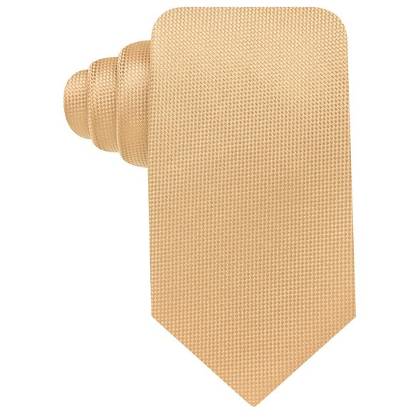 GEOFFREY BEENE Yellow Solid Pique Classic Tie - Picture 1 of 3